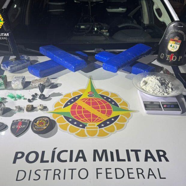 Suspeito de tráfico de drogas é preso com entorpecentes no Paranoá