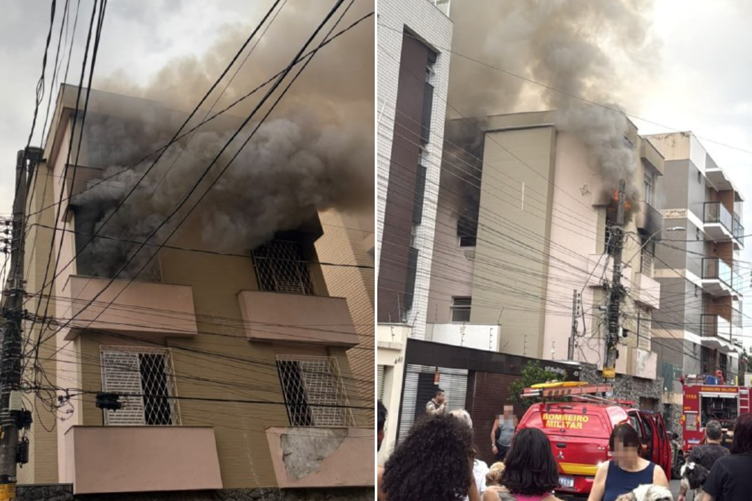Incêndio em prédio no bairro Prado em BH deixa feridos graves