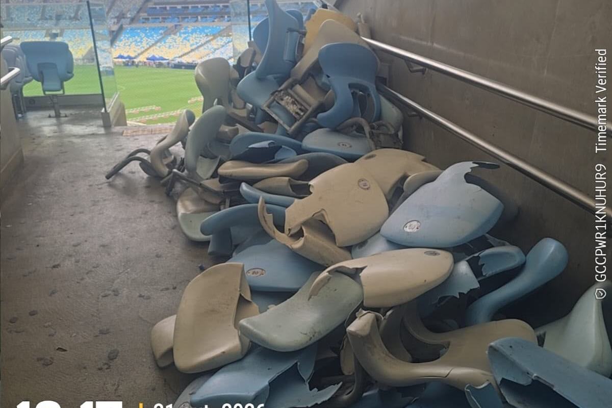 Vandalismo no Maracanã deixa prejuízo superior a R$ 300 mil após jogo