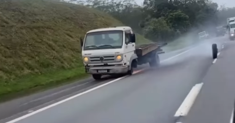 Alerta de motorista evita tragédia após roda se soltar de caminhão no Rodoanel