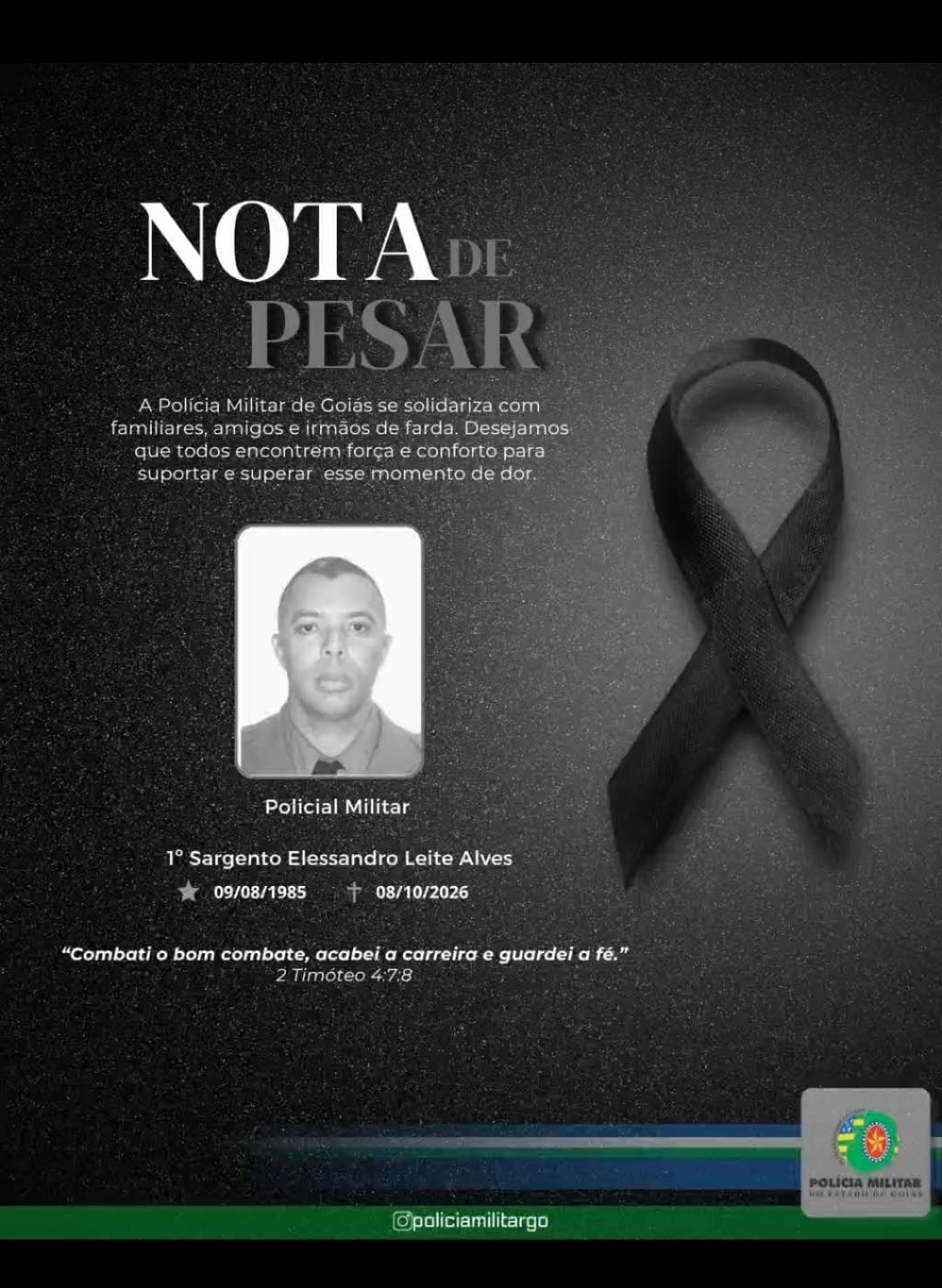 Policial militar da Rotam morre em acidente na GO 521 em Cidade Ocidental