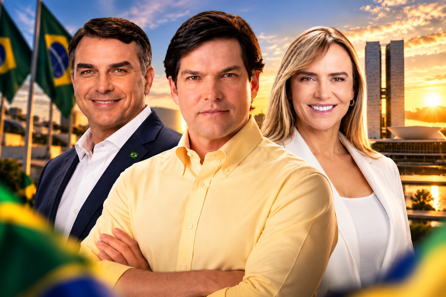 Reeleição fortalece apoio político a Celina Leão e Flávio Bolsonaro no DF
