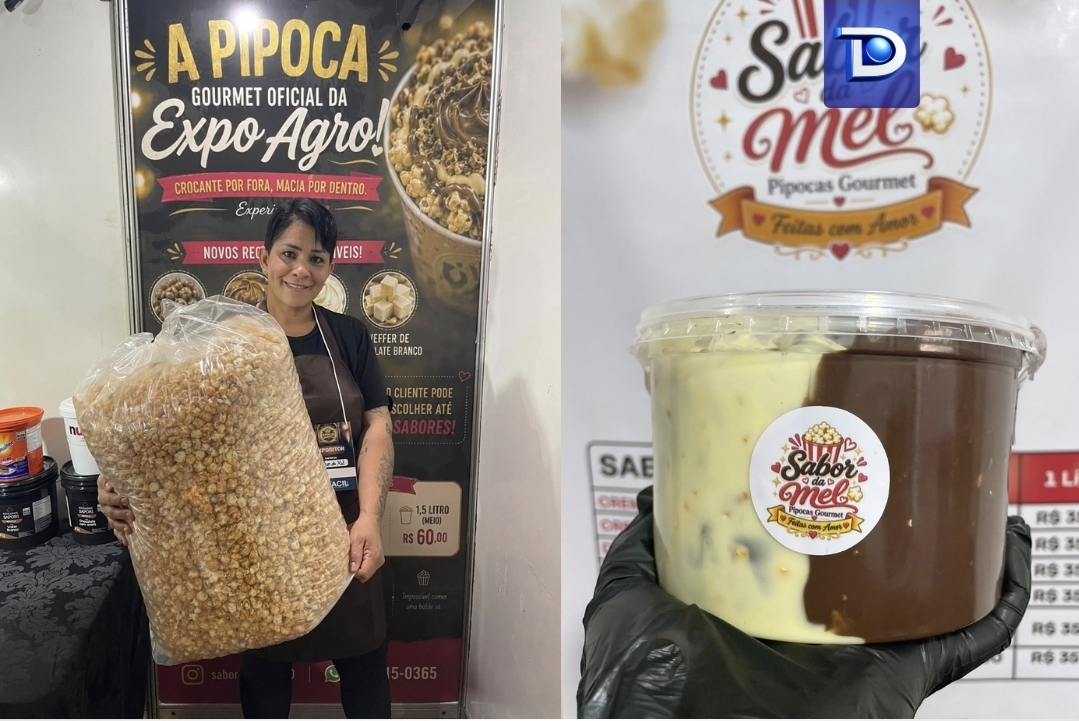 Sabor da Mel celebra quase um ano e planeja loja de pipocas gourmet em Luziânia