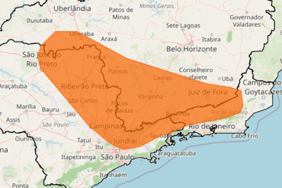 Alerta laranja de tempestade atinge São Paulo no feriado de Nossa Senhora Aparecida