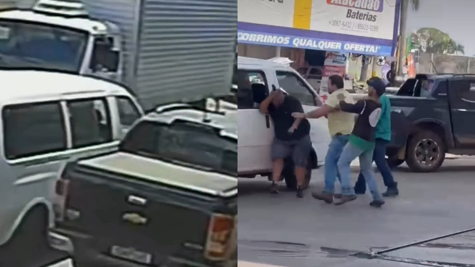 Briga de trânsito em Goiânia termina com uso de facão e capacetadas