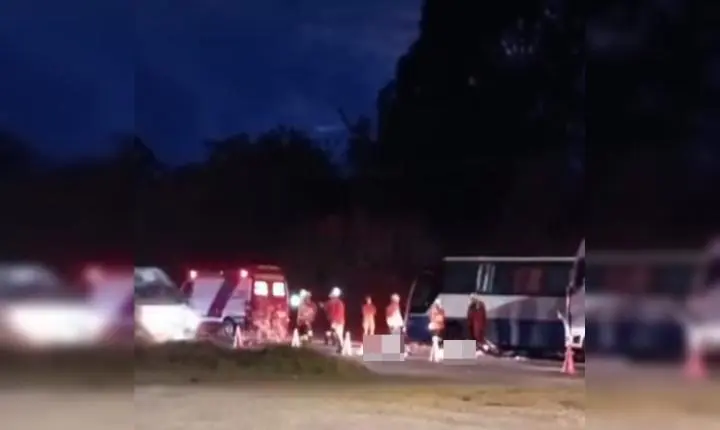Acidente na BR-080 entre caminhão e moto resulta em duas mortes em Brazlândia