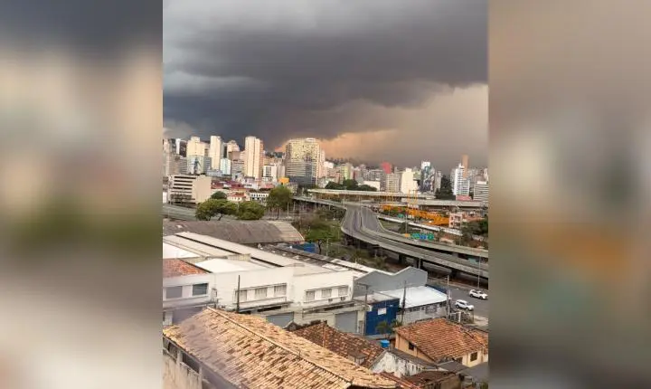 Após temporal e granizo, Defesa Civil renova alerta para chuva em BH nesta segunda
