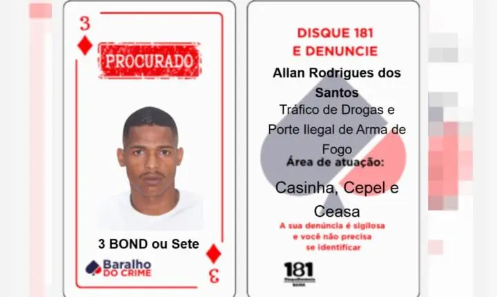 Integrante do Baralho do Crime morre em confronto com a polícia em Salvador