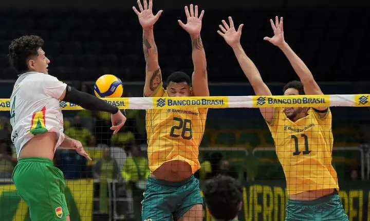 Brasil vence a Bolívia e mantém invencibilidade no Sul-Americano de Vôlei