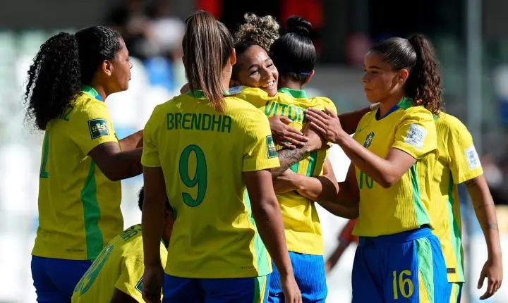Brasil marca 100º gol na copa do mundo feminina sub-20 após goleada