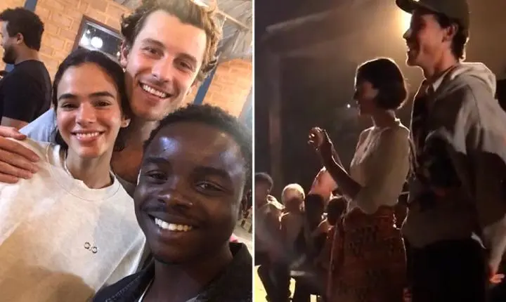 Bruna Marquezine e Shawn Mendes viajam para Angola após temporada no Brasil
