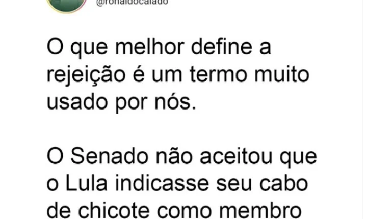 Caiado celebra veto do Senado a Jorge Messias e critica indicação de Lula