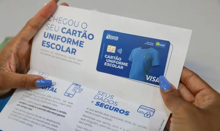 Cartão Uniforme Escolar do BRB: prazo final para retirada no Distrito Federal é hoje (30)