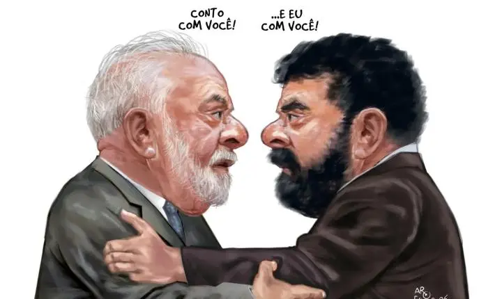 A charge do Aroeira traz uma reflexão bem-humorada sobre a política.
