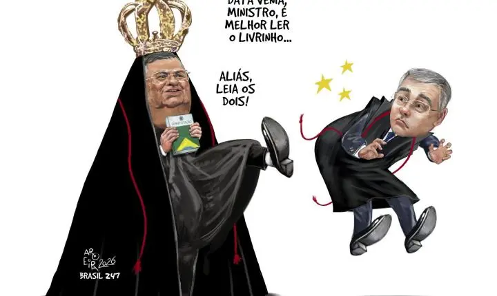 Nova charge do aroeira traz reflexão sobre o cenário atual