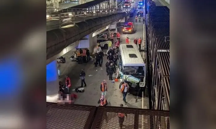 Colisão entre trem e micro-ônibus deixa 19 feridos em acidente na França