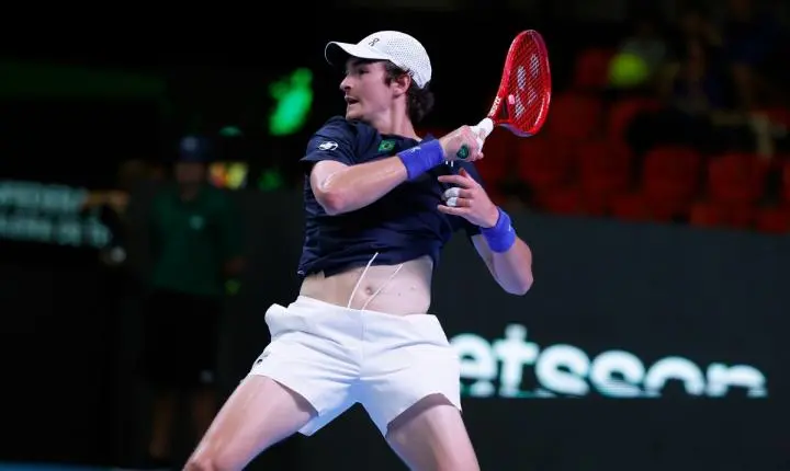 Copa davis: joao fonseca vence estreia contra stricker no rio de janeiro