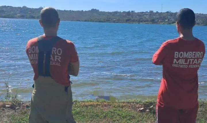 Corpo no Lago Paranoá é localizado por bombeiros na manhã deste domingo