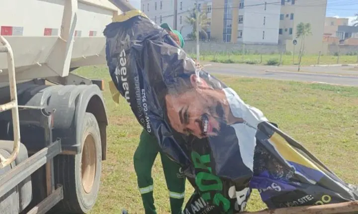 A remoção de outdoors de Dr. Kássio Guimarães esquenta a disputa política em Valparaíso de Goiás