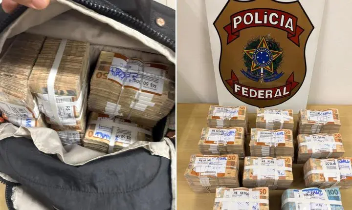 PF investiga suspeita de crime eleitoral após apreender R$ 600 mil em mochila