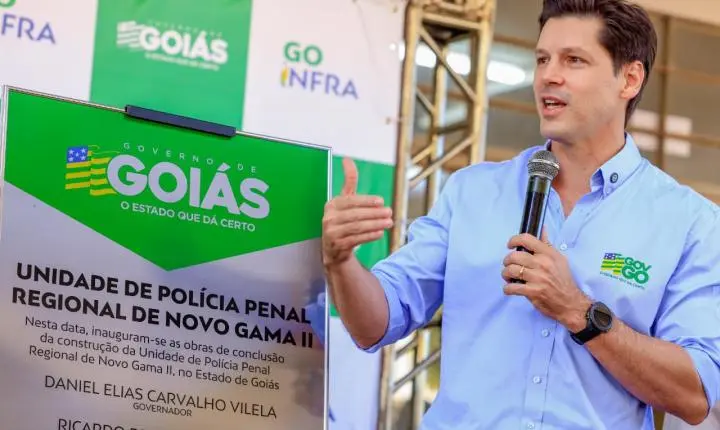 Daniel Vilela inaugura unidade prisional em Novo Gama e reforça segurança pública em Goiás