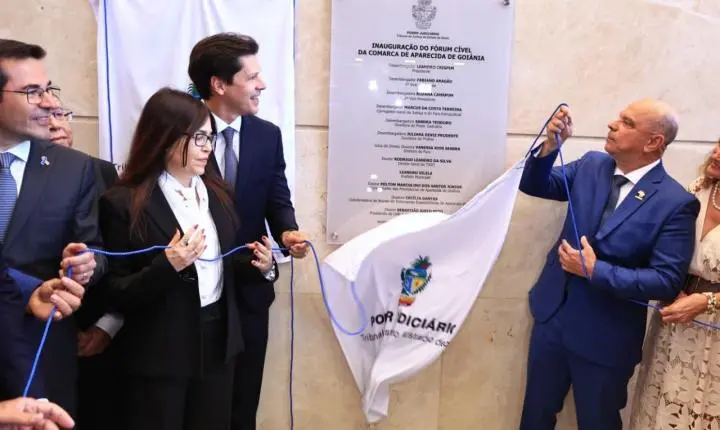 Governador inaugura o novo Fórum Cível de Aparecida de Goiânia