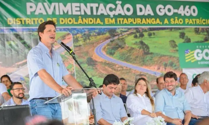 Daniel Vilela entrega pavimentação da GO-460 com aporte de R$ 54,5 milhões