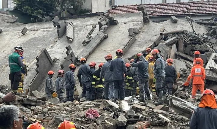 Desabamento de prédio deixa dois mortos e feridos na Penha em São Paulo