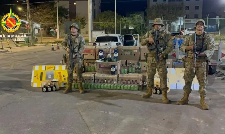 Dupla é presa por falsificação de bebidas na divisa entre Goiás e o DF