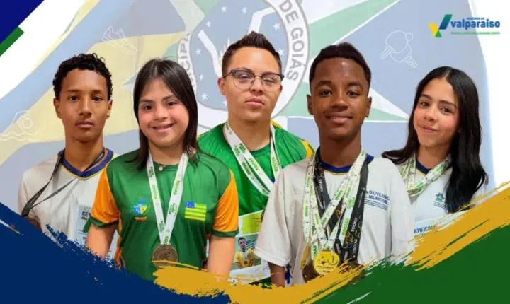 Valparaíso de Goiás celebra estudantes por êxitos nos Jogos Estudantis e Paralímpicos de Goiás