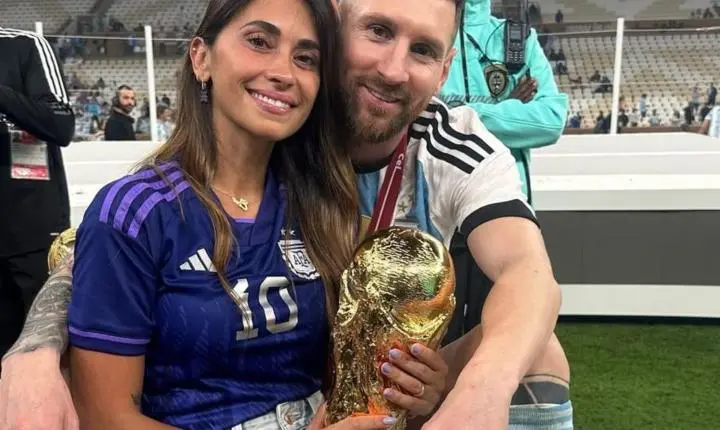 Antonela Roccuzzo homenageia Messi após a derrota da Argentina na Copa do Mundo