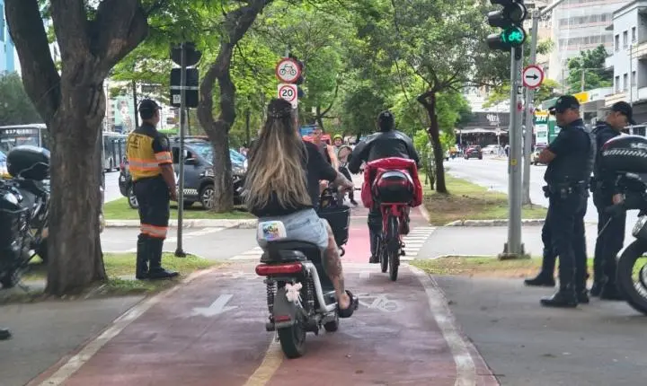 Fiscalização de bike elétrica foca na Faria Lima durante primeira semana