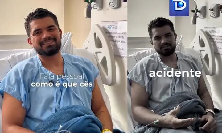Vereador Saulo declara 'milagre' após acidente que resultou em fraturas e lesão interna