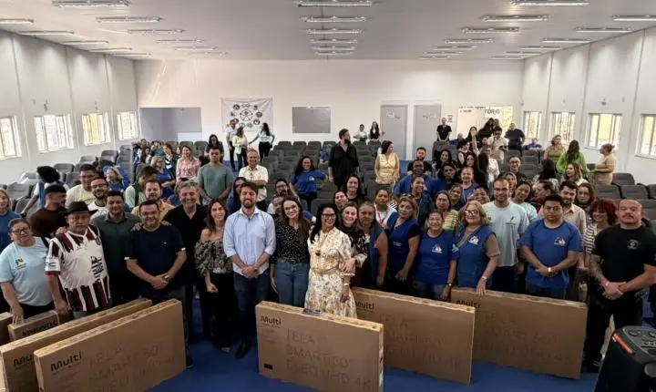 Valparaíso de Goiás equipa UBSs de Valparaíso com televisões para capacitação técnica