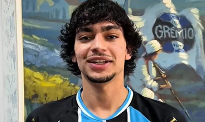 Grêmio oficializa a chegada do centroavante Matheus Nascimento, vindo do Botafogo