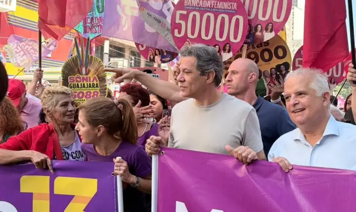 Fernando Haddad inicia campanha em São Paulo com foco em mulheres