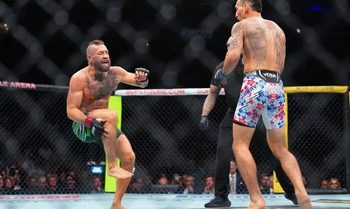 Max Holloway detalha diálogo com Conor McGregor após grave lesão no UFC 329