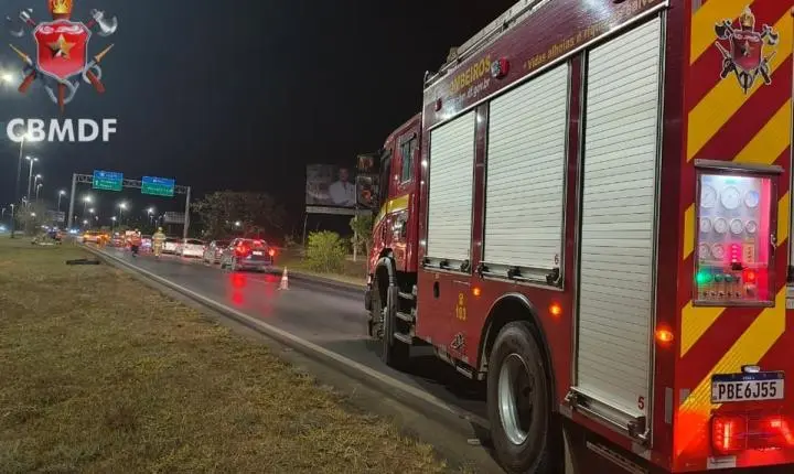 Homem morre atropelado na BR-020, em Planaltina (DF)