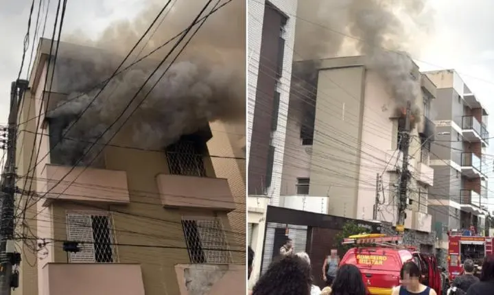 Incêndio em prédio no bairro Prado em BH deixa feridos graves
