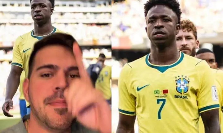 Influenciador Rafael Murmura alega ameaça de processo por Vini Jr. após polêmica do pênalti