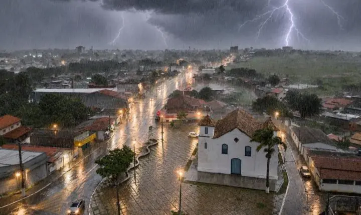 Inmet emite alerta de tempestade com chuvas fortes e granizo em Luziânia