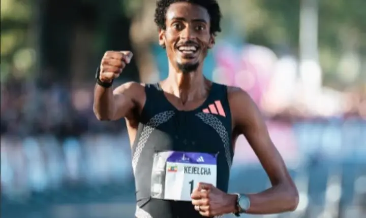 Etíope Yomif Kejelcha quebra recorde mundial da meia maratona com tempo histórico em Buenos Aires