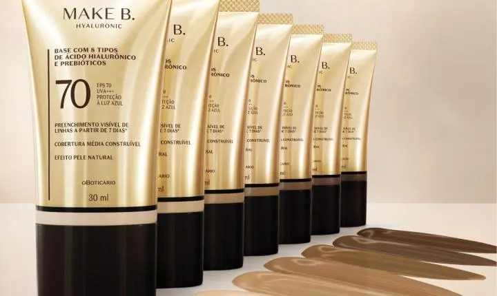 O Boticário relança a base Make B. Hyaluronic com fórmula aprimorada