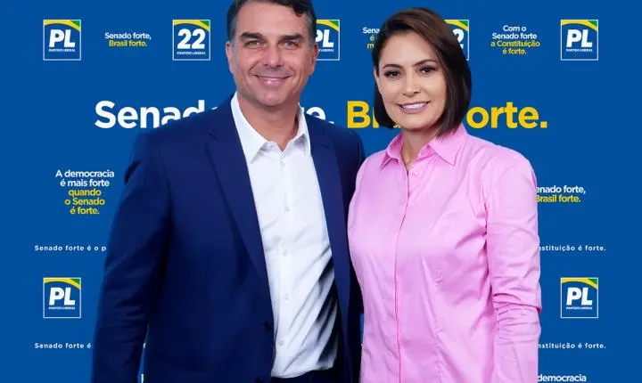 Michelle ganha espaço na campanha de Flávio Bolsonaro rumo ao Planalto