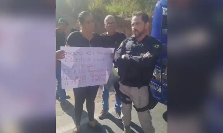 Moradores de Governador Valadares bloqueiam BR-381 por segurança no trânsito