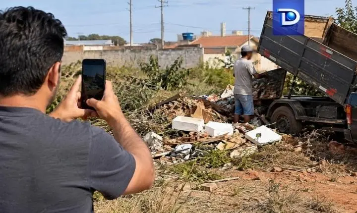 Descarte irregular de entulhos em Luziânia dará recompensa a moradores