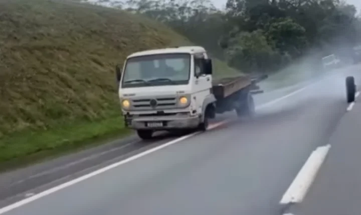 Alerta de motorista evita tragédia após roda se soltar de caminhão no Rodoanel