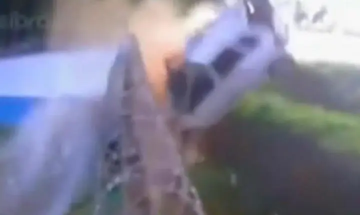 Condutor fica ferido após colidir carro contra muro da Guarda Municipal na Cidade Ocidental