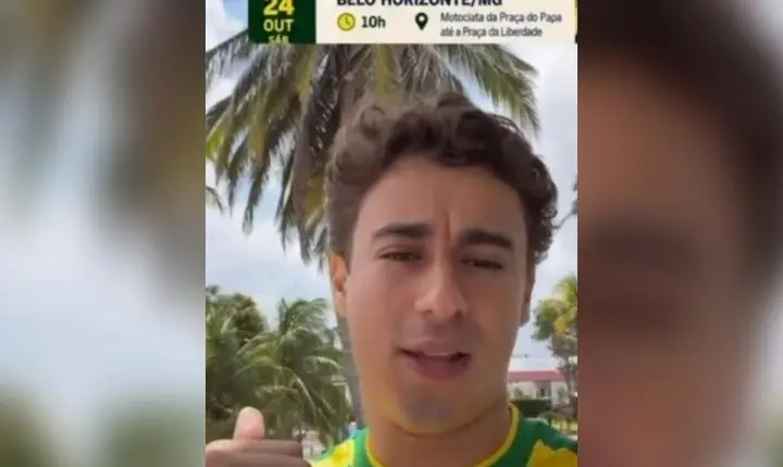 Nikolas Ferreira classifica ato com Lula em BH como chocho e convoca protesto
