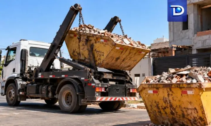 Nova lei de entulhos em Luziânia define multas e regras para caçambas